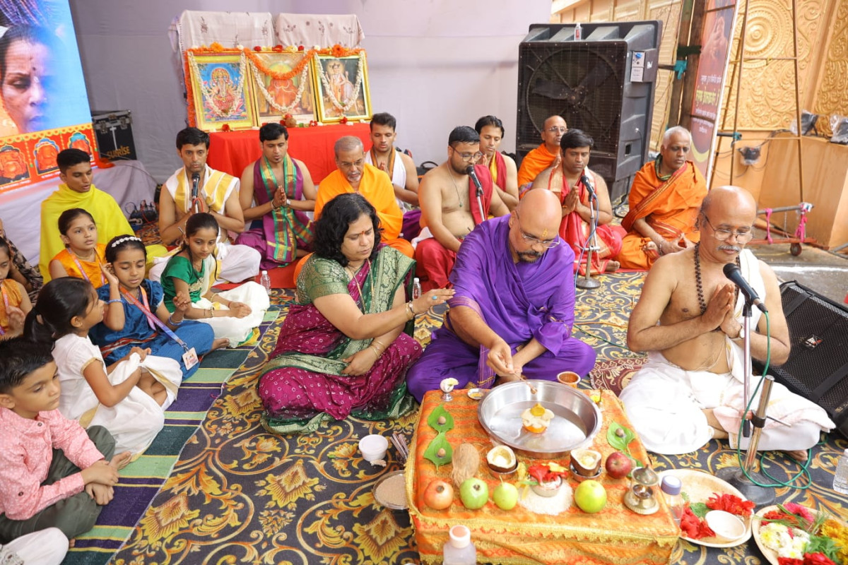 दत्तनगर बाल मित्र मंडळाच्या सामूहिक अथर्वशीर्ष पठणाने दुमदुमले दत्तनगर