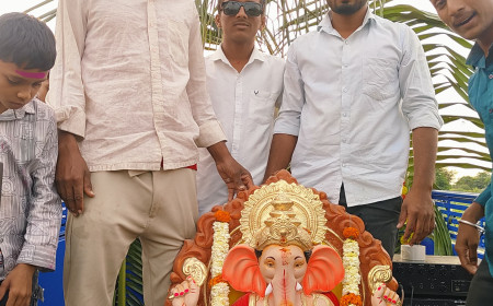 माळवाडीत गणेश विसर्जन सोहळा उत्साहात; तरुणाईचा हिरिरीने सहभाग!