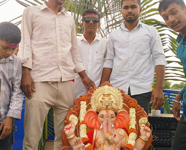 माळवाडीत गणेश विसर्जन सोहळा उत्साहात; तरुणाईचा हिरिरीने सहभाग!