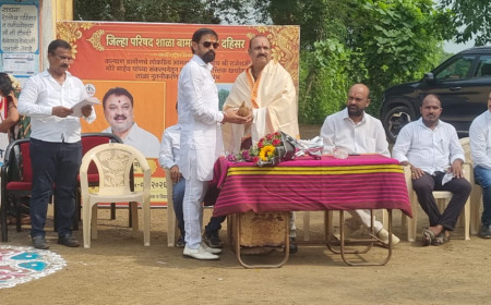 बामाल्ली शाळेच्या नूतनीकरणाला आमदार राजेश मोरे यांच्या निधीतून सुरुवात